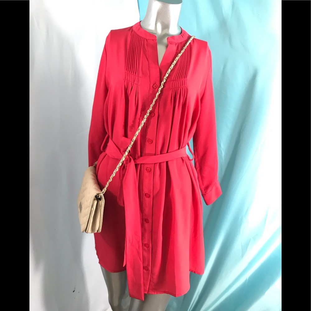 Beautiful Spring Shirt Dress, Small.